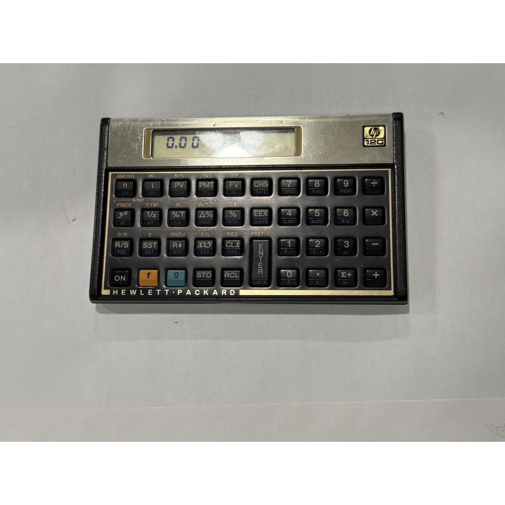Vintage HP 12C Financial Calculator - Good Condition - New Battery